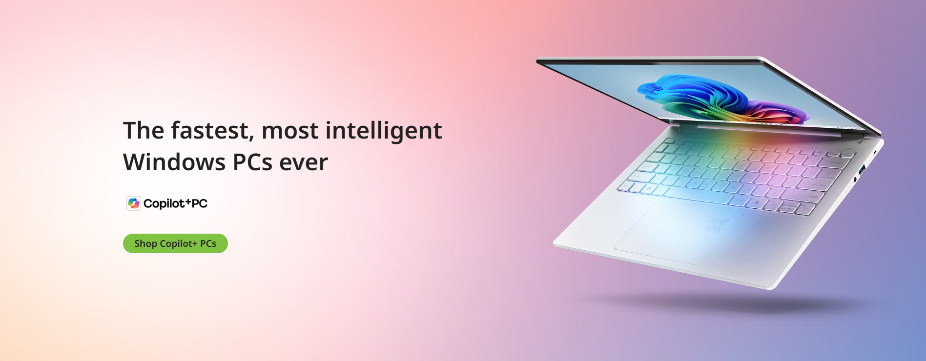 Acer laptop promotional banner