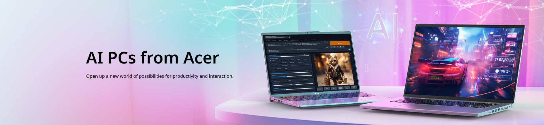 Acer AI PCs promotional banner